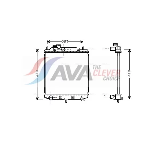 Chladič motora AVA QUALITY COOLING DU2036