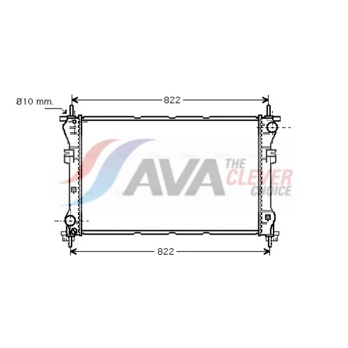 Chladič motora AVA QUALITY COOLING FD2318