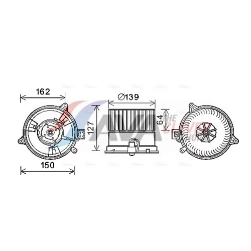 Vnútorný ventilátor FD8576 (AVA QUALITY COOLING)