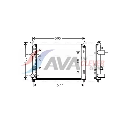 Chladič motora AVA QUALITY COOLING FT2370