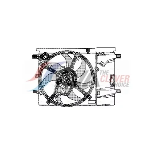 Ventilátor chladenia motora AVA QUALITY COOLING FT7533