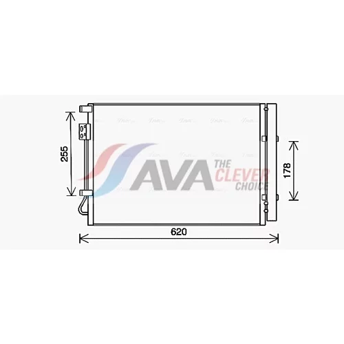 Kondenzátor klimatizácie AVA QUALITY COOLING HY5448D