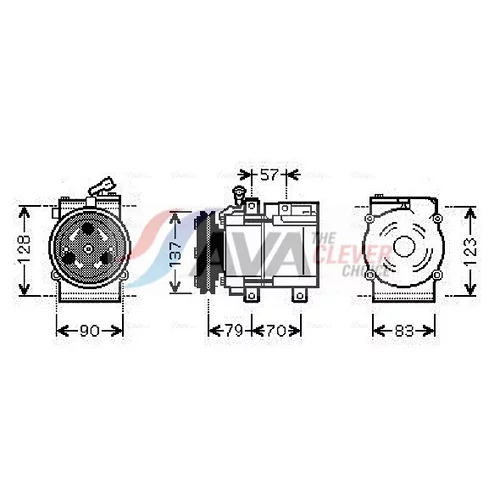 Kompresor klimatizácie AVA QUALITY COOLING HYAK139