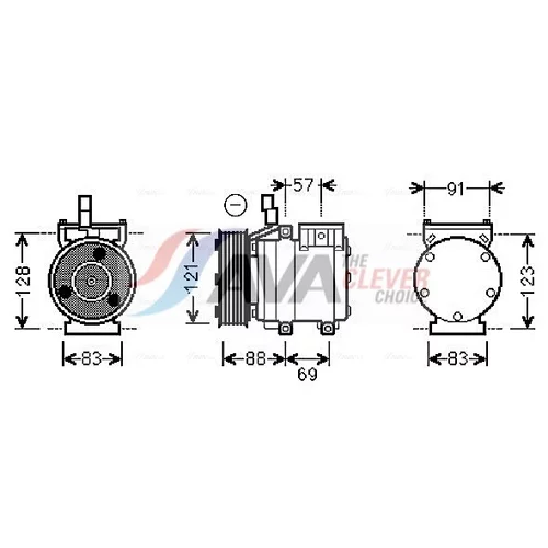 Kompresor klimatizácie AVA QUALITY COOLING HYAK258