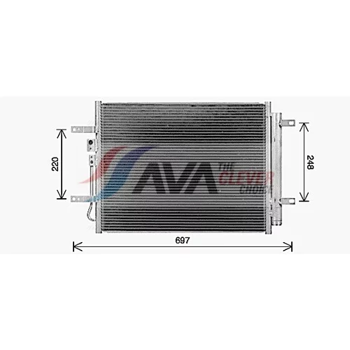 Kondenzátor klimatizácie AVA QUALITY COOLING KA5311D