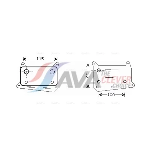 Chladič motorového oleja AVA QUALITY COOLING MS3318