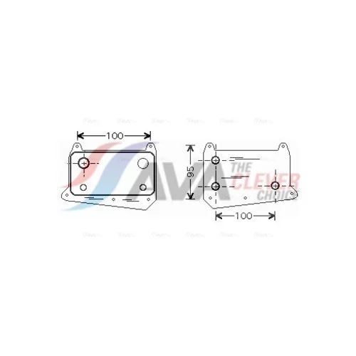 Chladič motorového oleja AVA QUALITY COOLING MS3376