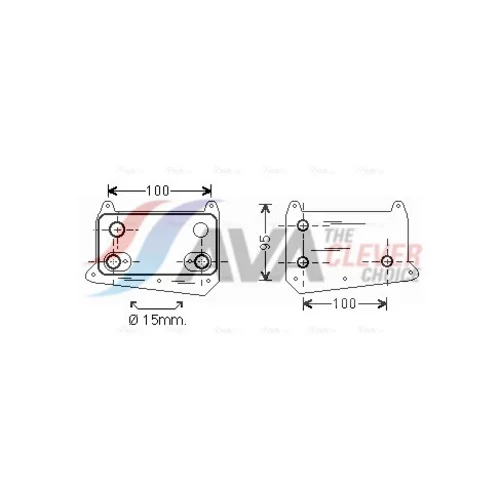 Chladič motorového oleja AVA QUALITY COOLING MS3552