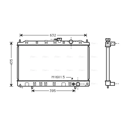 Chladič motora AVA QUALITY COOLING MT2126