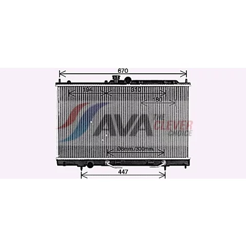 Chladič motora AVA QUALITY COOLING MT2214