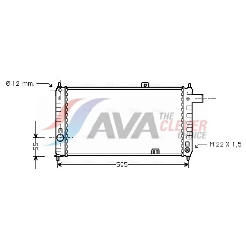 Chladič motora AVA QUALITY COOLING OL2050