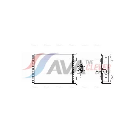 Výmenník tepla vnútorného kúrenia AVA QUALITY COOLING OL6217