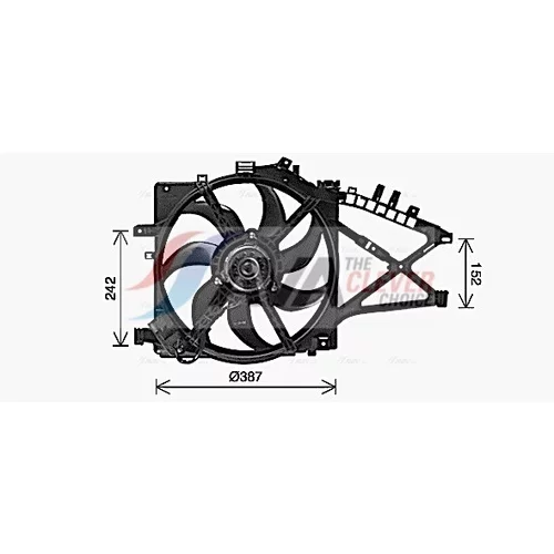 Ventilátor chladenia motora AVA QUALITY COOLING OL7741 - obr. 1