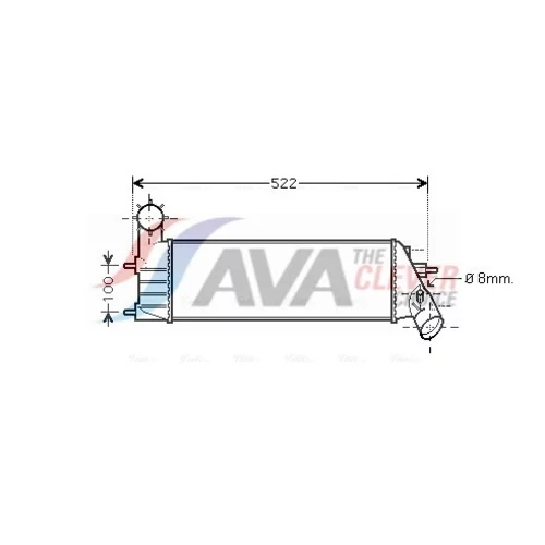 Chladič plniaceho vzduchu AVA QUALITY COOLING PEA4261