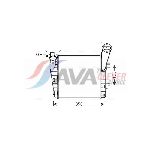 Chladič plniaceho vzduchu AVA QUALITY COOLING PR4057