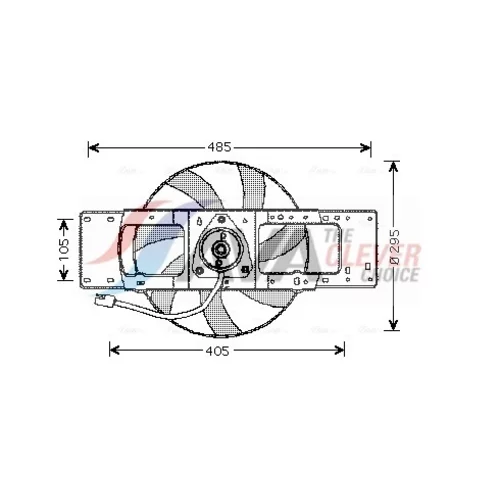 Ventilátor chladenia motora AVA QUALITY COOLING RT7528