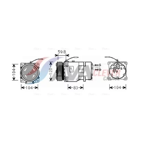 Kompresor klimatizácie AVA QUALITY COOLING RTAK402