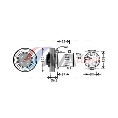 Kompresor klimatizácie AVA QUALITY COOLING VLAK053