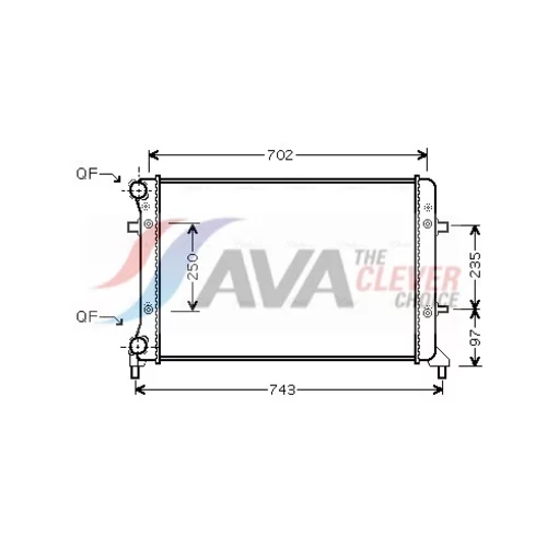 Chladič motora AVA QUALITY COOLING VNA2223