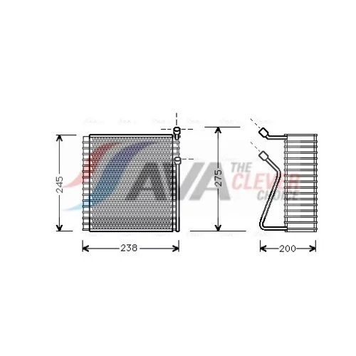 Výparník klimatizácie AVA QUALITY COOLING VOV091