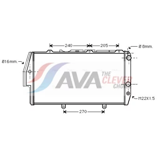 Chladič motora AVA QUALITY COOLING AI2020