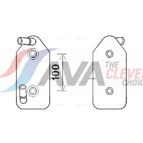 Chladič oleja automatickej prevodovky AVA QUALITY COOLING AI3356