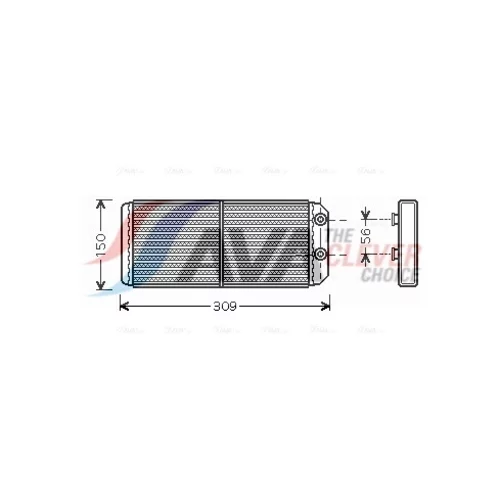 Výmenník tepla vnútorného kúrenia AVA QUALITY COOLING AU6180