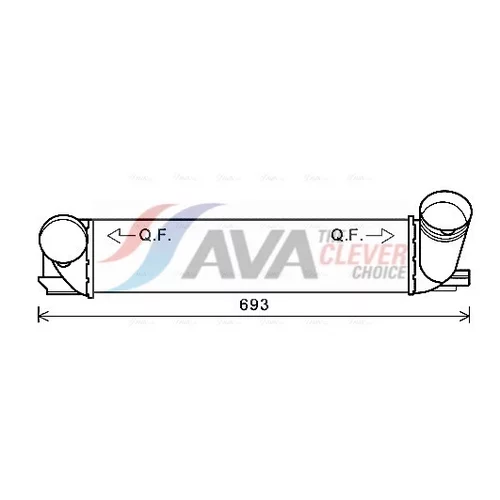 Chladič plniaceho vzduchu AVA QUALITY COOLING BWA4473