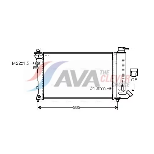 Chladič motora AVA QUALITY COOLING CNA2112