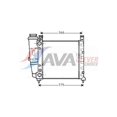 Chladič motora AVA QUALITY COOLING FT2038