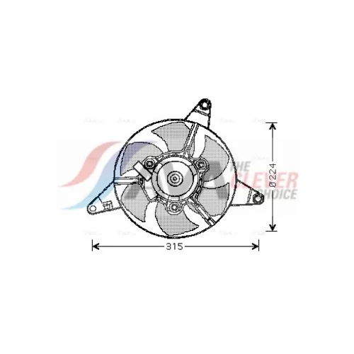 Ventilátor chladenia motora AVA QUALITY COOLING FT7550