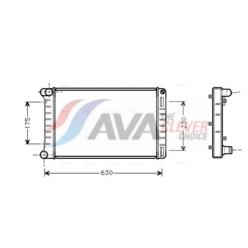 Chladič motora AVA QUALITY COOLING FTA2210