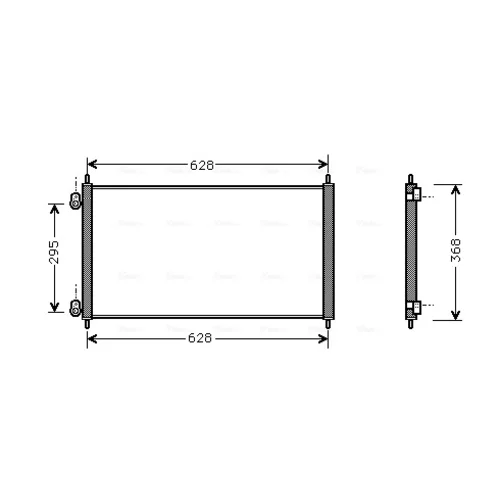 Kondenzátor klimatizácie AVA QUALITY COOLING HD5106