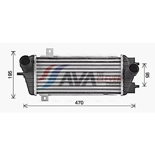 Chladič plniaceho vzduchu AVA QUALITY COOLING KA4324 - obr. 1