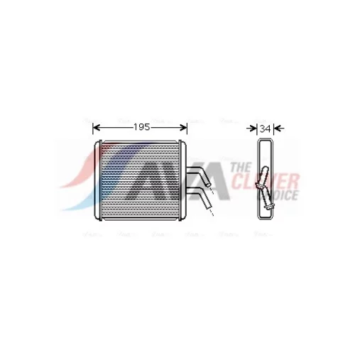 Výmenník tepla vnútorného kúrenia AVA QUALITY COOLING KA6044