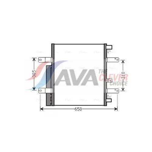 Kondenzátor klimatizácie AVA QUALITY COOLING ME5238D