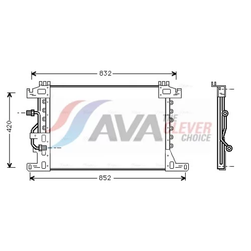 Kondenzátor klimatizácie AVA QUALITY COOLING MEA5144