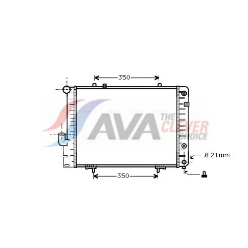 Chladič motora AVA QUALITY COOLING MS2096