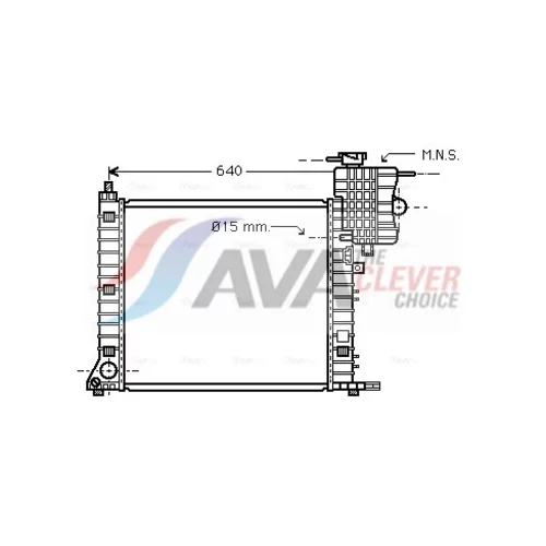 Chladič motora AVA QUALITY COOLING MS2336