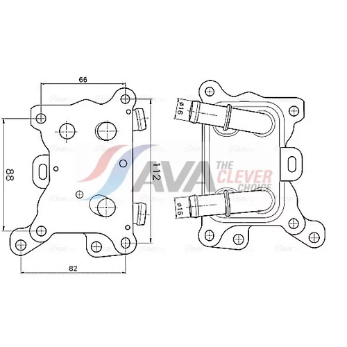 Chladič motorového oleja AVA QUALITY COOLING MS3787