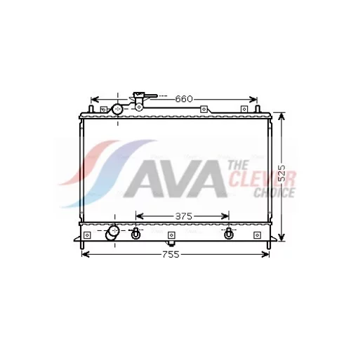 Chladič motora AVA QUALITY COOLING MZ2210