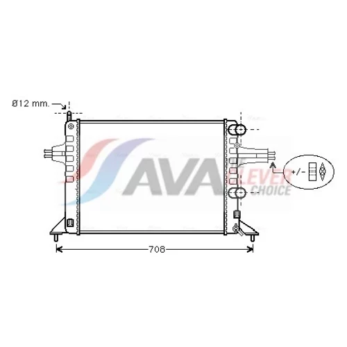 Chladič motora AVA QUALITY COOLING OL2257