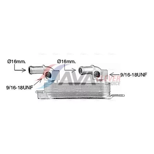 Chladič oleja automatickej prevodovky AVA QUALITY COOLING OL3708 - obr. 1