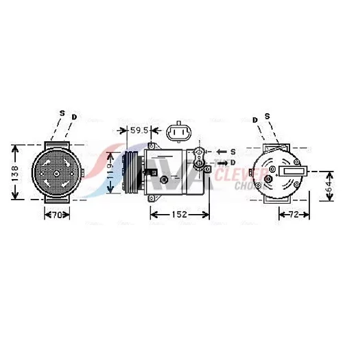 Kompresor klimatizácie AVA QUALITY COOLING OLAK279