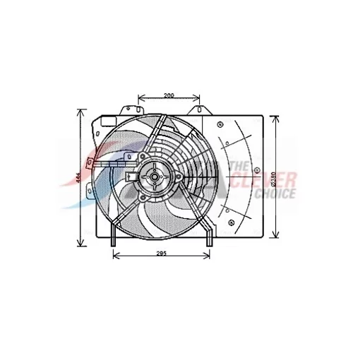 Ventilátor chladenia motora AVA QUALITY COOLING PE7539