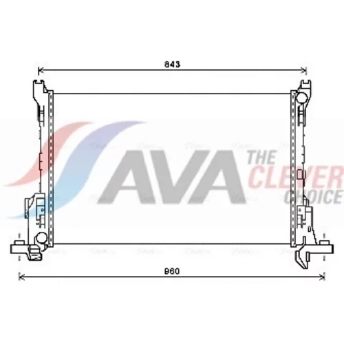 Chladič motora AVA QUALITY COOLING RT2625