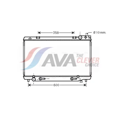 Chladič motora AVA QUALITY COOLING TO2185