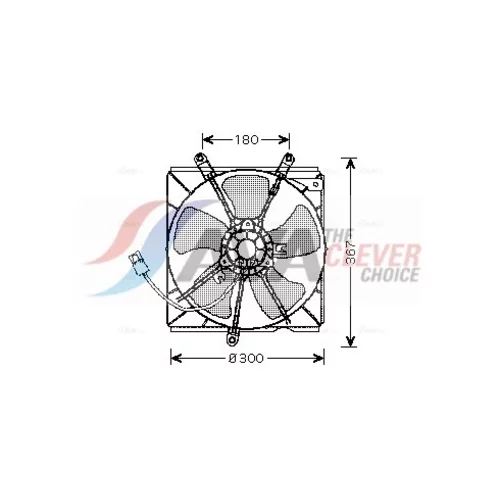 Ventilátor chladenia motora AVA QUALITY COOLING TO7540