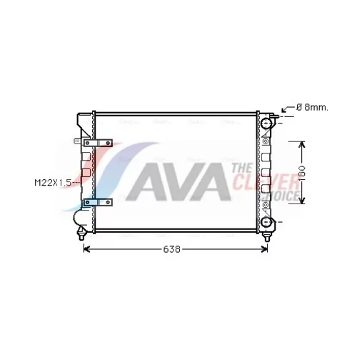 Chladič motora AVA QUALITY COOLING VN2048