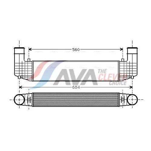 Chladič plniaceho vzduchu AVA QUALITY COOLING VN4157